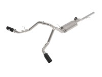 Gemini XV 3 IN 304 Stainless Steel Cat-Back Exhaust System w/ Cutout Black